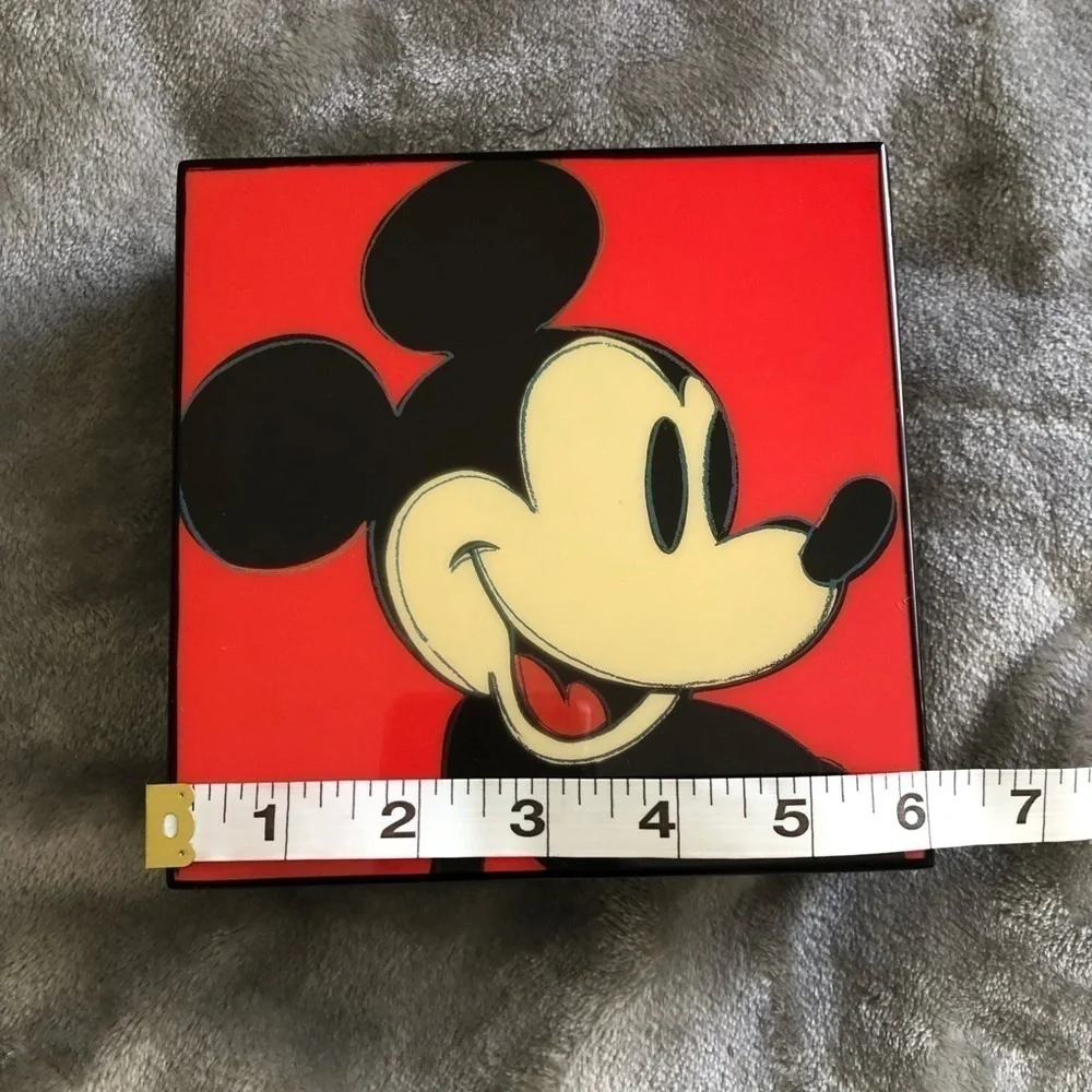 Disney Mickey Mouse Music Box / Andy Warhol Art 1995 / Linden Wind-Up.